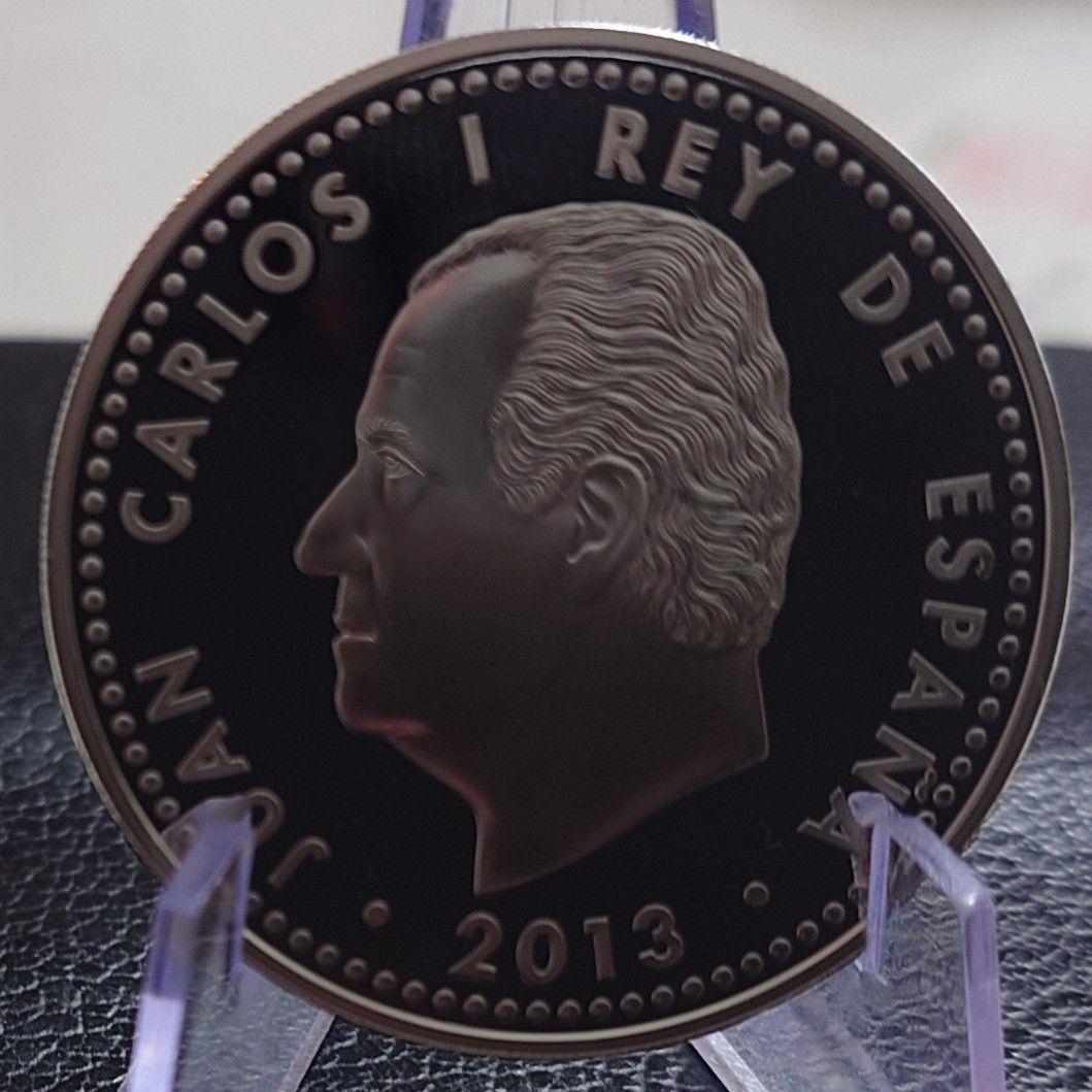 2013年 スペイン銀貨 10ユーロ 慶長遣欧使節団400周年記念銀貨SV925