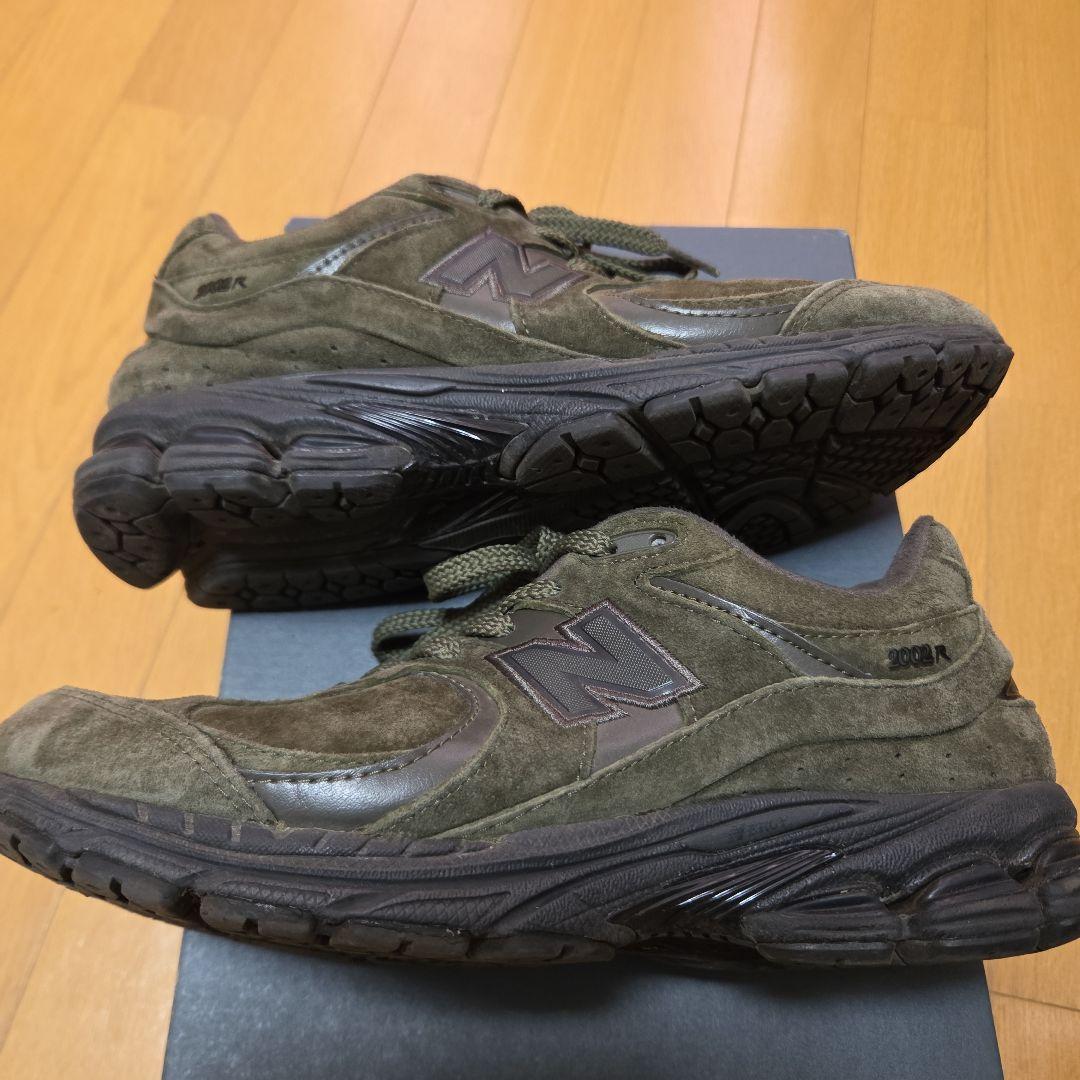 New Balance ml2002rm スエード スニーカー オリーブ