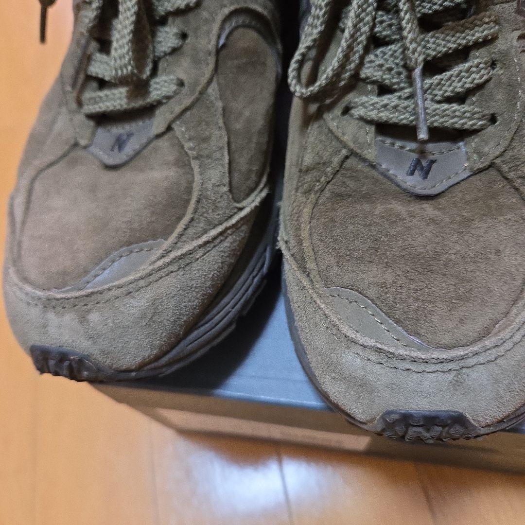 New Balance ml2002rm スエード スニーカー オリーブ