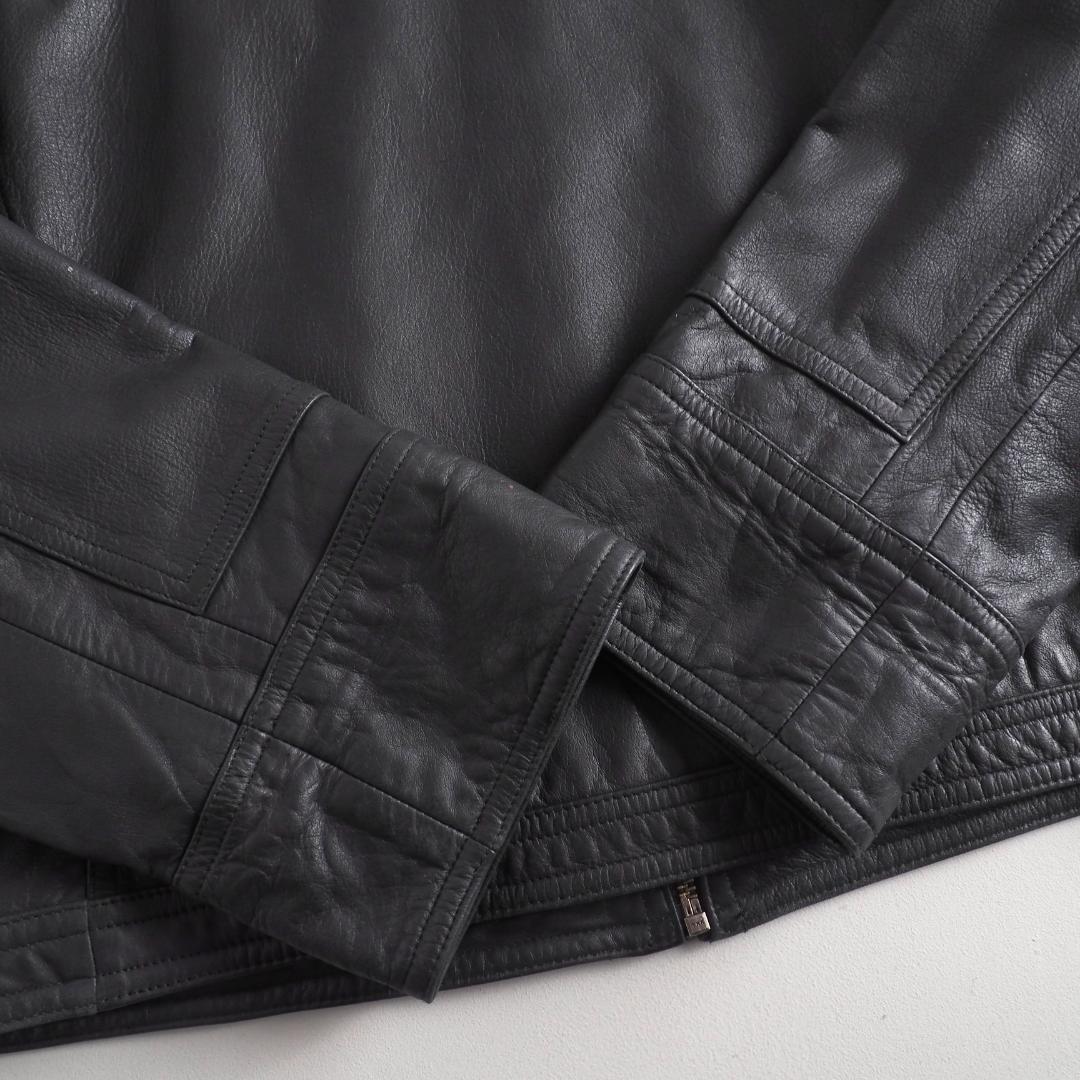 ラルフローレン　レザージャケット　シングルライダース　本革　ブラック　美品