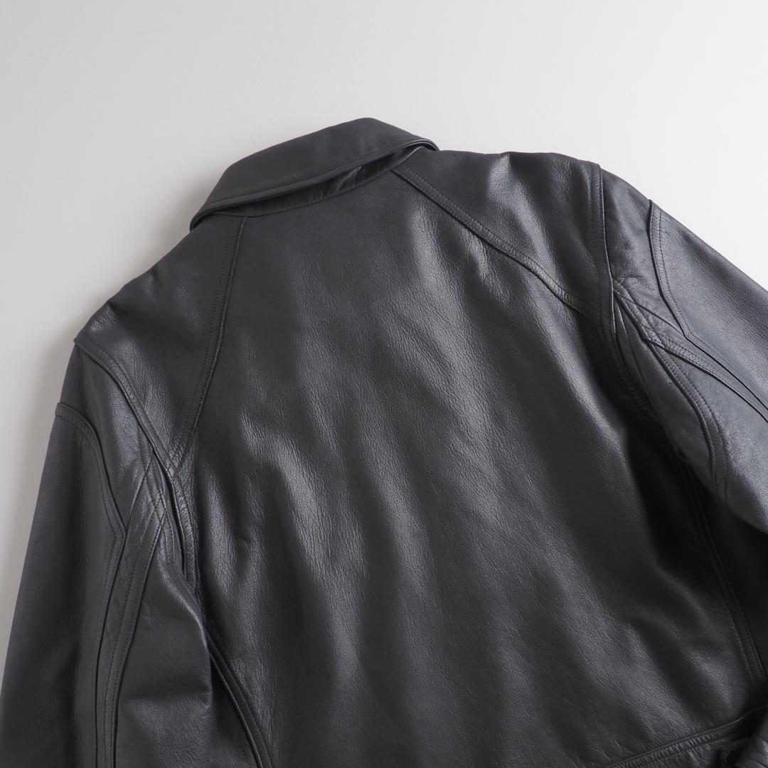 ラルフローレン　レザージャケット　シングルライダース　本革　ブラック　美品