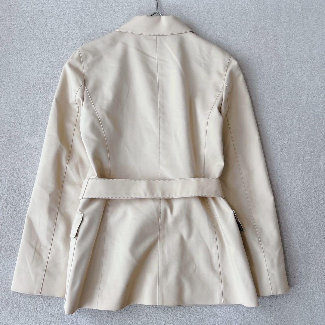 バーバリーブルーレーベル　コート　ベルト　ノバチェック　伸縮性◎ M相当