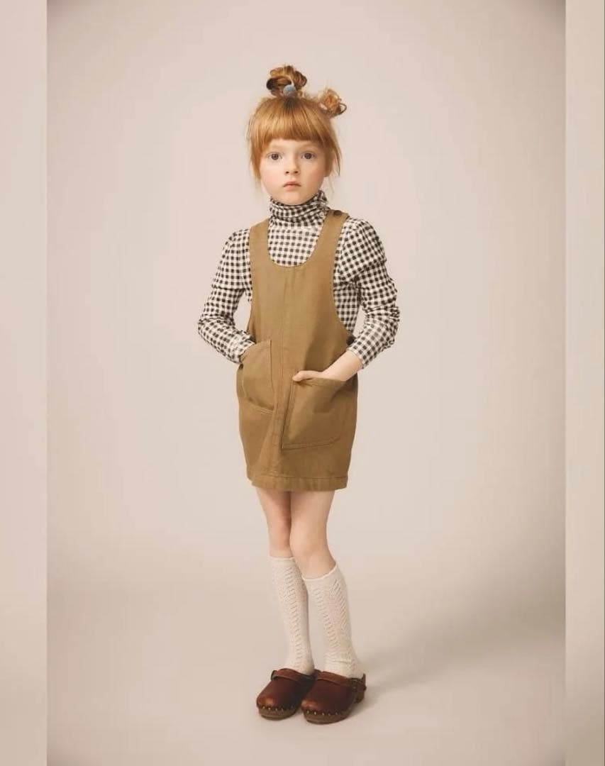 Soor Ploom ピナフォアDelia Pinafore -Brush 8y