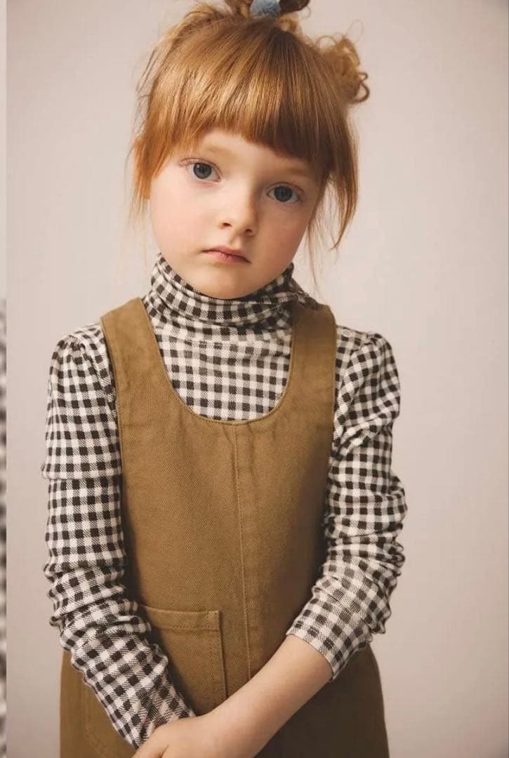 Soor Ploom ピナフォアDelia Pinafore -Brush 8y