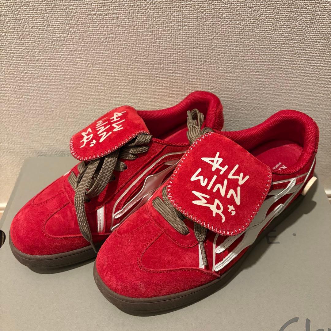 【正規品】KILLWINNER スニーカー レッド ベルベット35