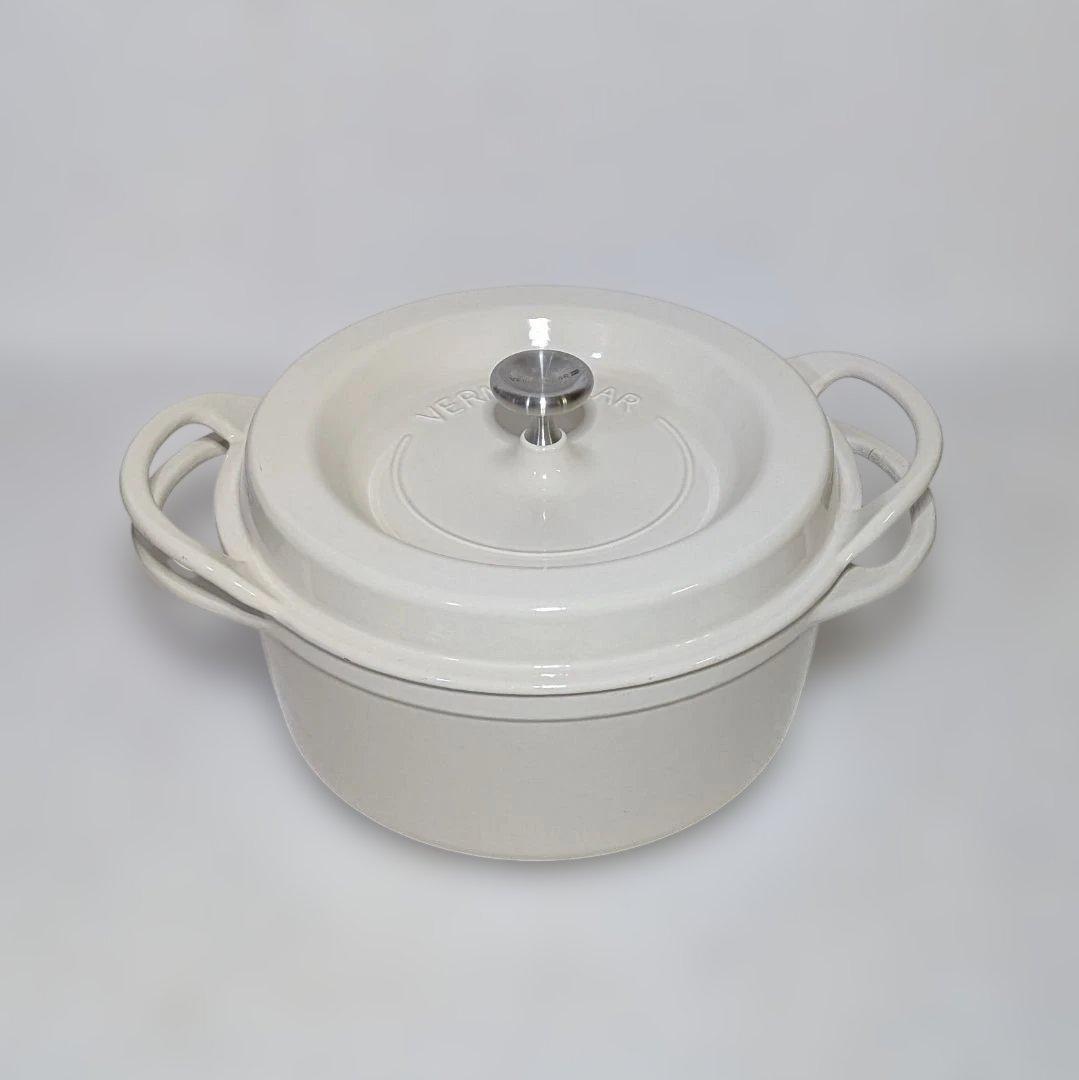 VERNACULAR ホワイト 両手鍋 22cm 訳あり