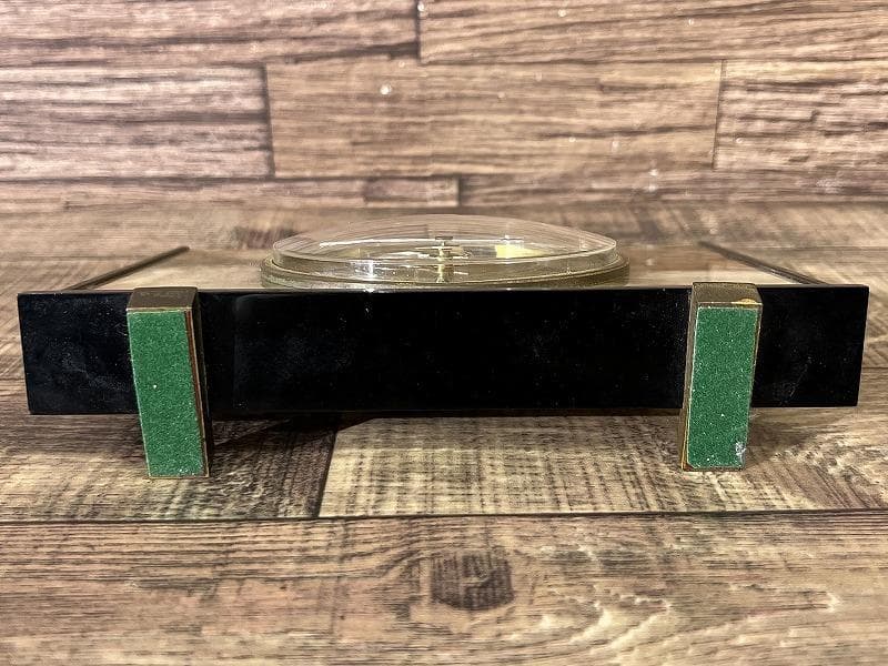 希少 メンテ済 英国製 MATAMEC 大理石 真鍮 コンビ ビンテージ 置時計