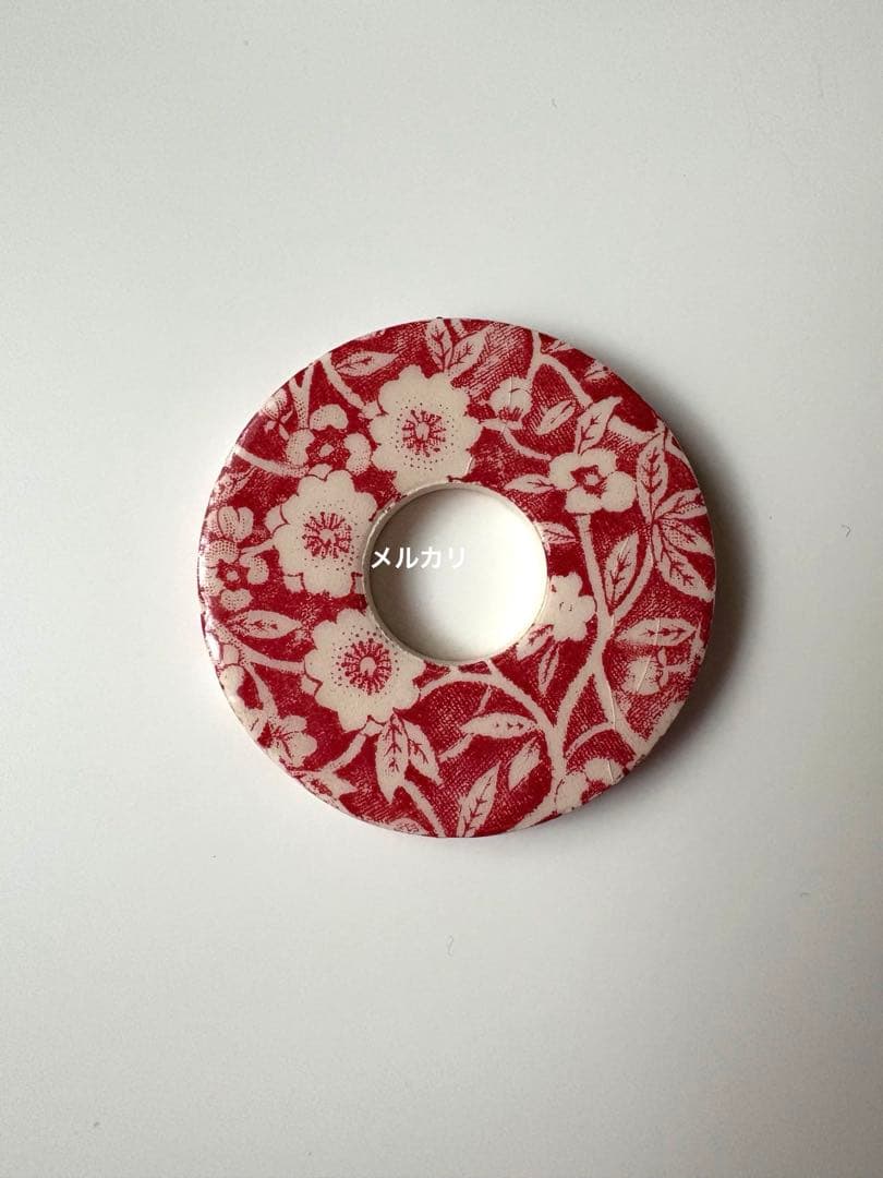 バーレイ レッドキャリコ　カップ＆ソーサー　エスプレッソ　バーレイ オーナメント