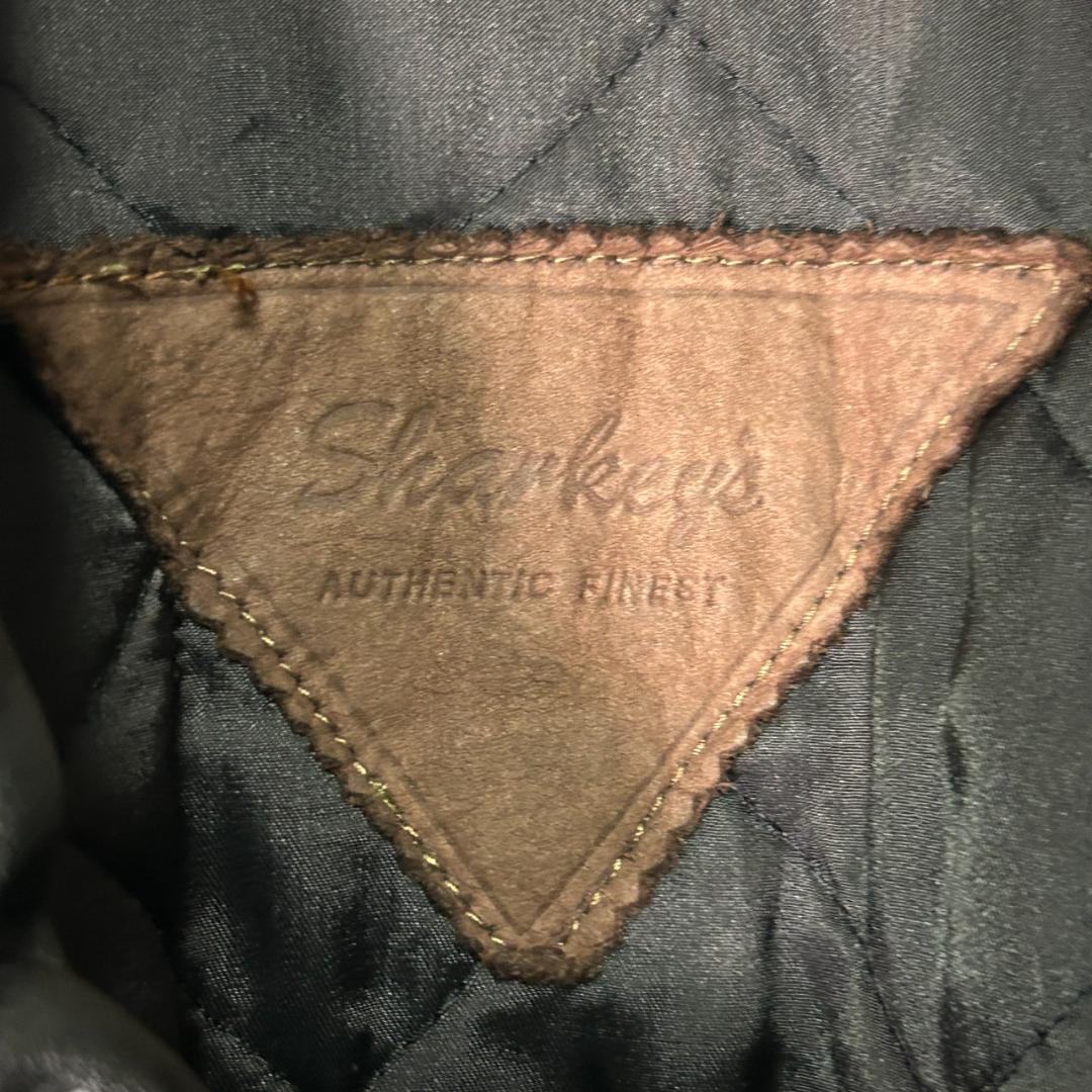 ヴィンテージ 牛革 カウレザー カーコート 黒 本革 肩パッドなし