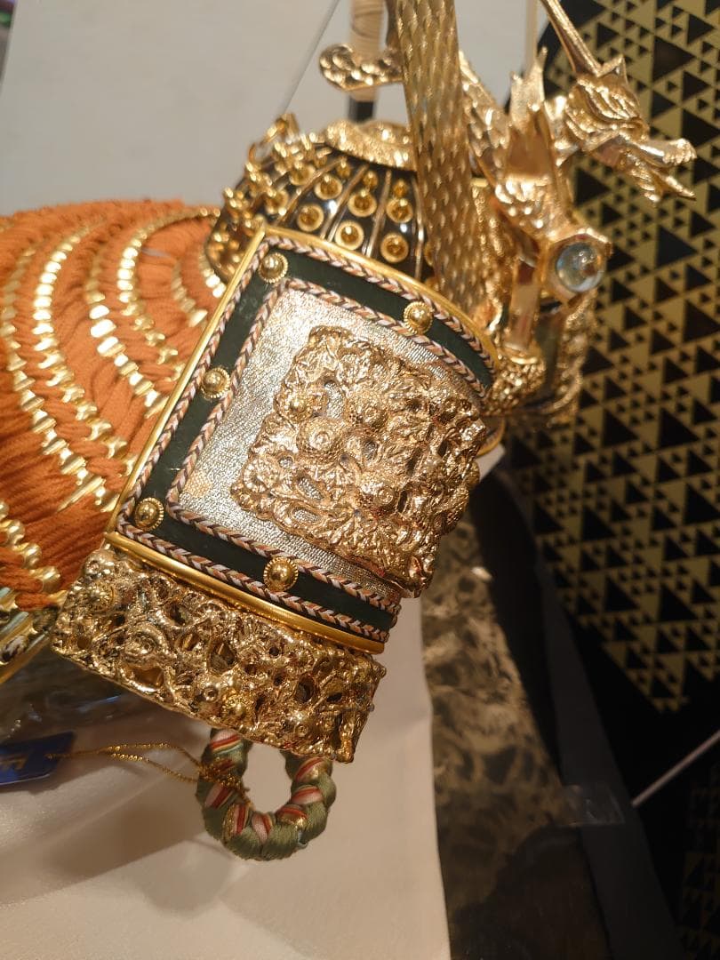 ●新品●早い者勝ち●訳あり品●フルセット　長鍬正絹糸威兜飾り　25万円高級品