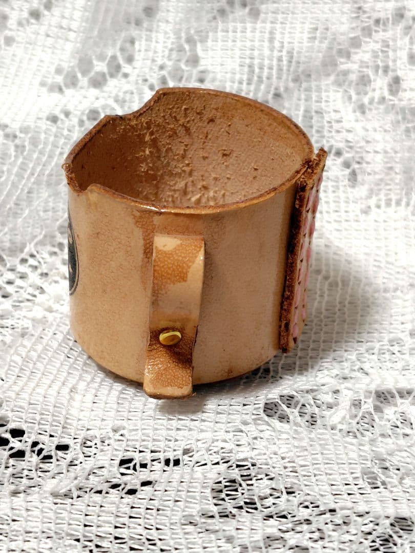 豆猫peco-lin 本革ティーカップ豆猫　三毛猫の子猫❁10日迄の価格❁