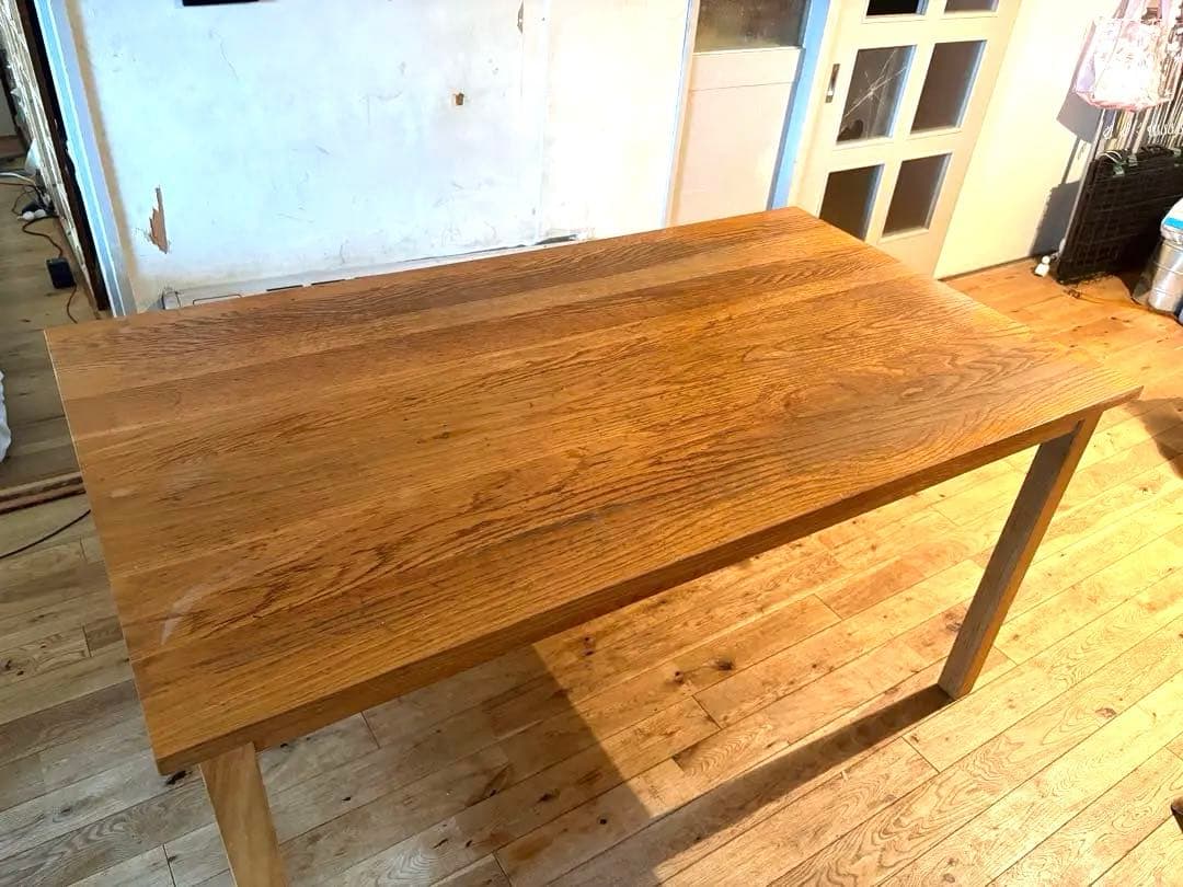 無印良品　ダイニングテーブル　4人用　オーク無垢材