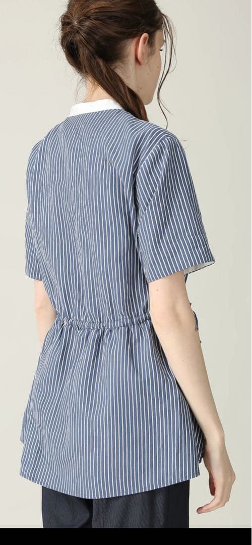 MORABITOBLANC モラビトブラン　ストライプ ブラウス シャツ