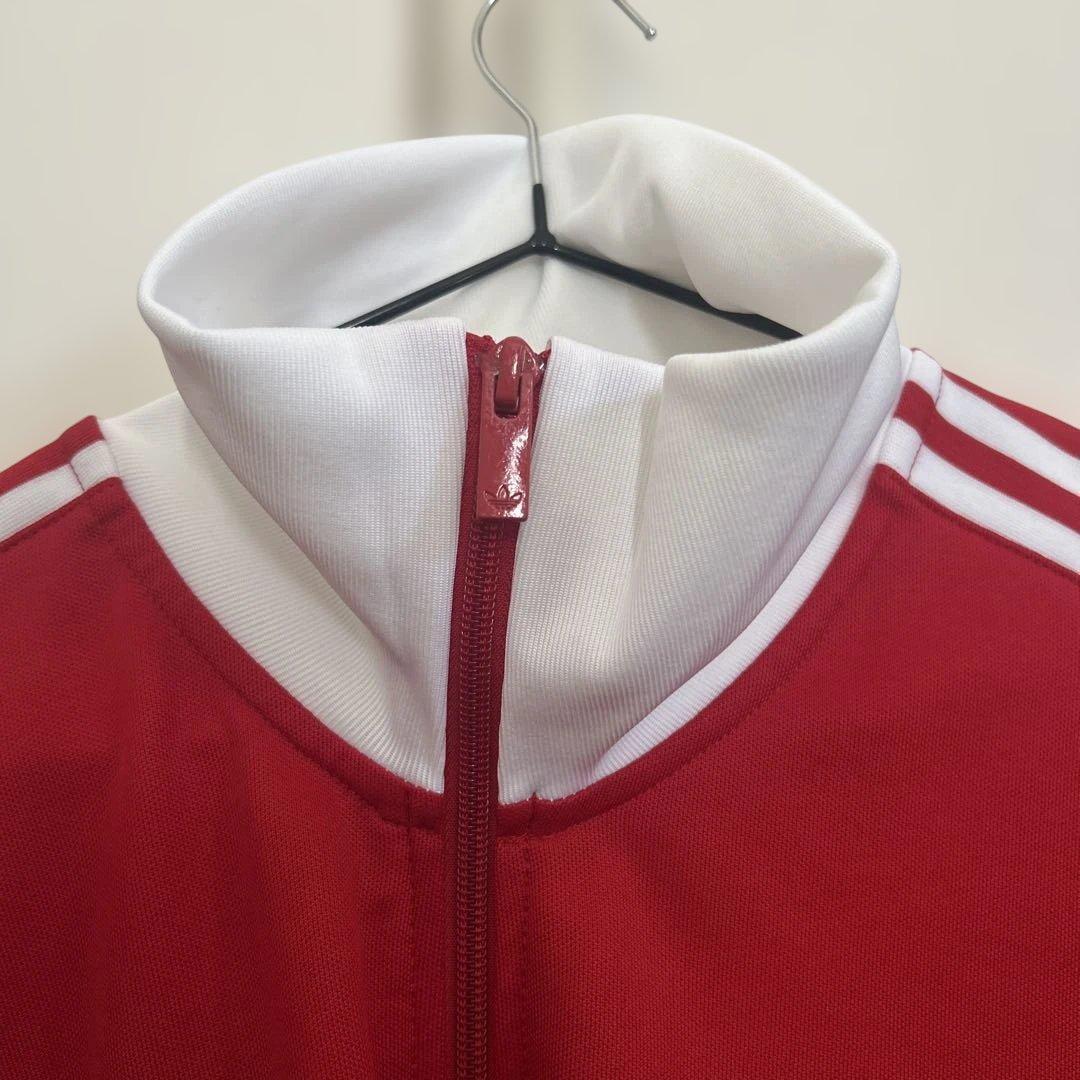 adidas レッド トラックジャケット M