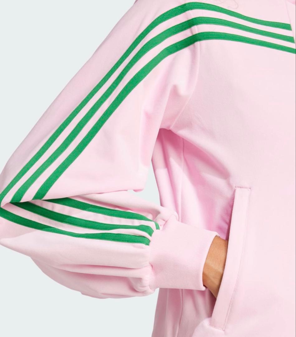 adidas originals ピンク ベロア トラックジャケット ジャージ