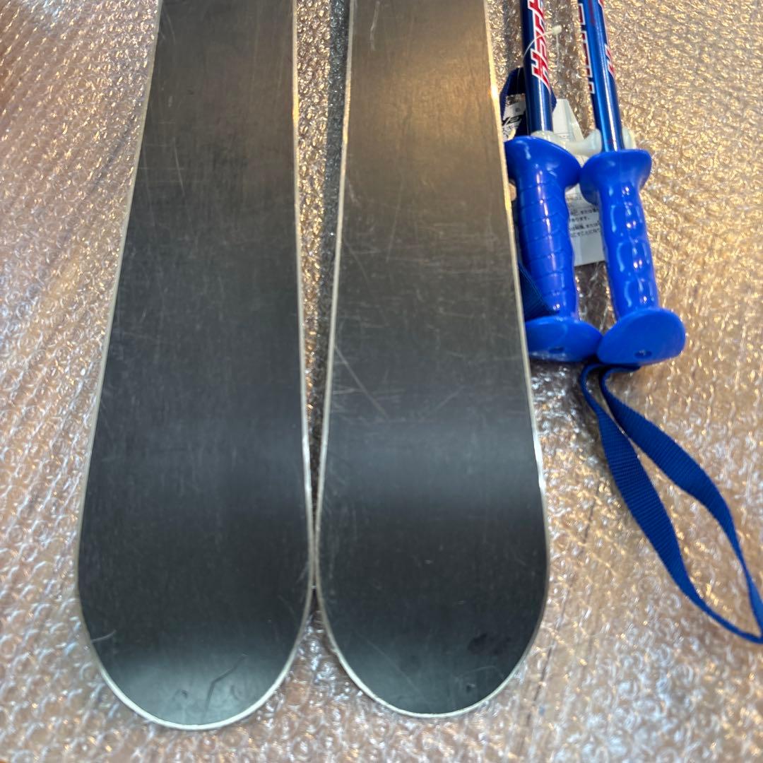 ジュニアスキーセット　SMALLOW 100cm 19cm未使用ストック付