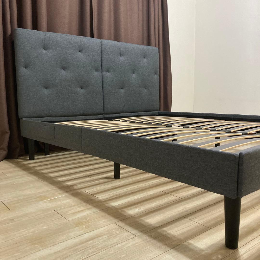 【自社エリア配送限定販売】Emma/エマ・ベッドフレーム/クイーンサイズ