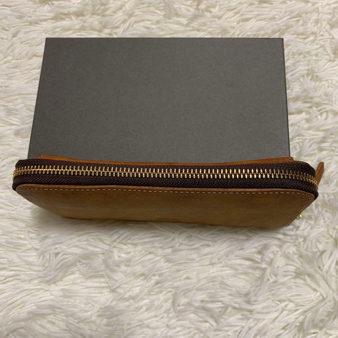 ターリュー　ロングウォレット　ラウンドファスナー　キャメル　レア