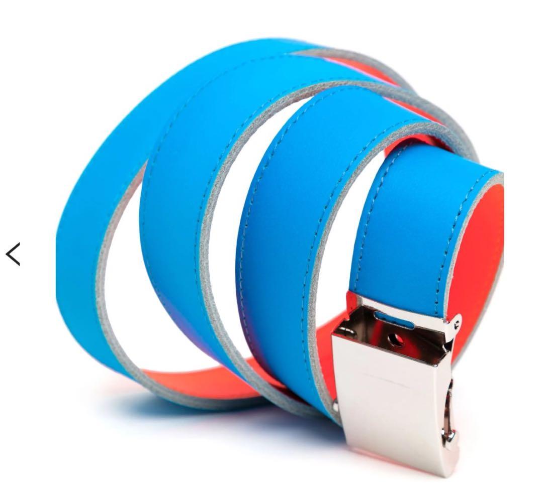 新品未開封★レア★CDGwalletコムデギャルソンSUPER FLUO青ベルト