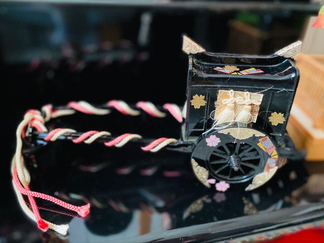 雛人形御道具セット　三段雛　黒漆塗り　京雛　　閲覧用　【絶対購入しないで下さい】