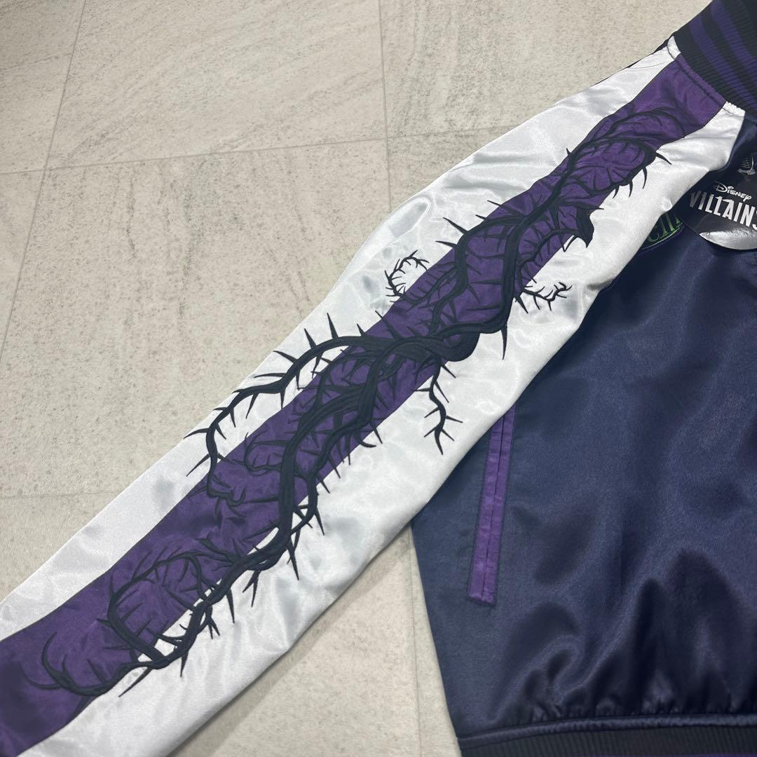 希少 未使用タグ付【ヴィランズ】ディズニー×丸眞 スカジャン 刺繍 中綿 L