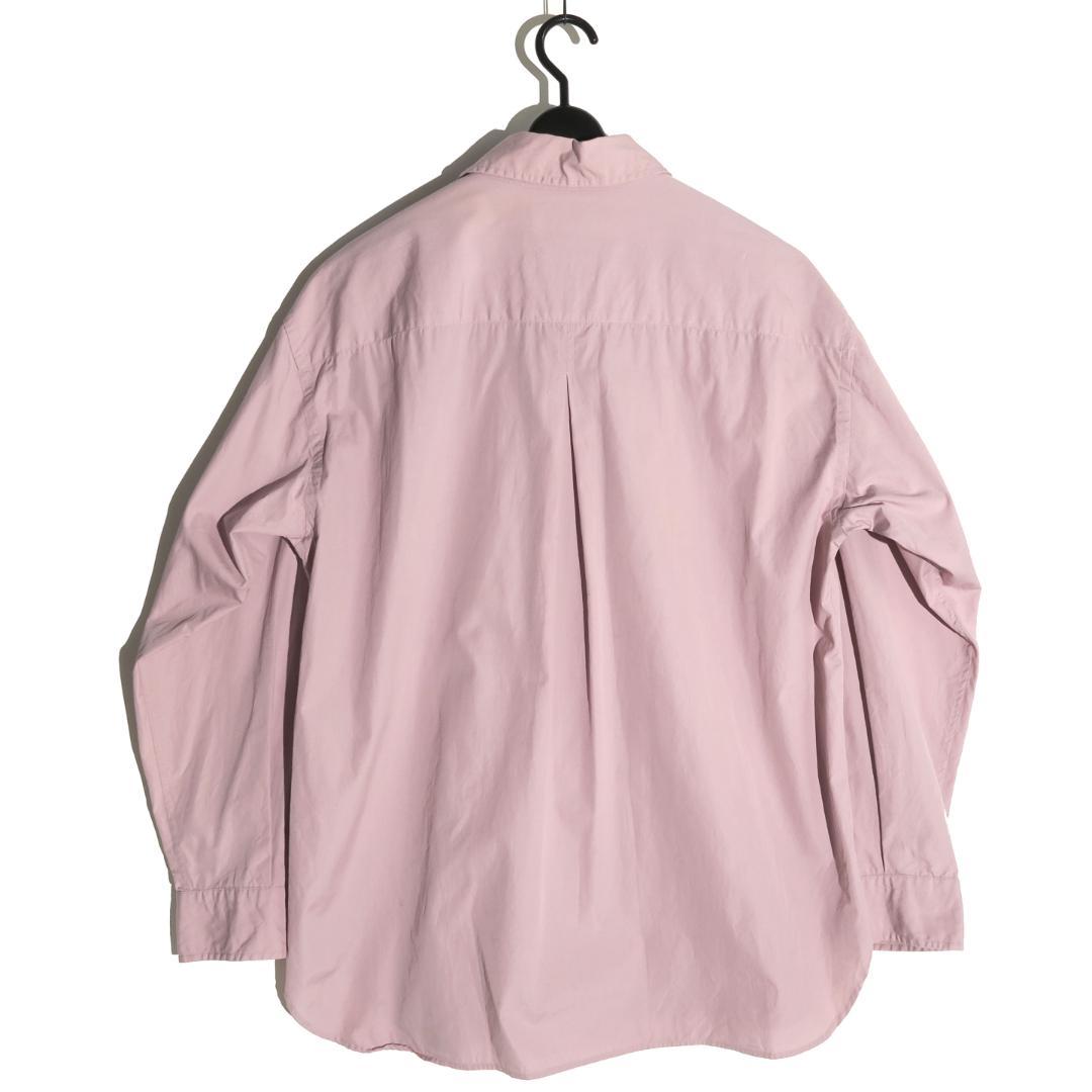 MARGARET HOWELL DUSTY PINK ハーフ プラケット シャツ