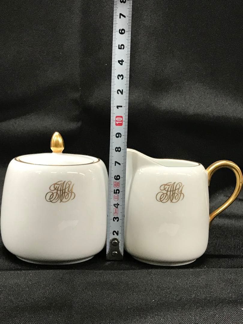 【USED】大倉陶園　ティーセット　ティーポット　クリーマー　シュガーポット