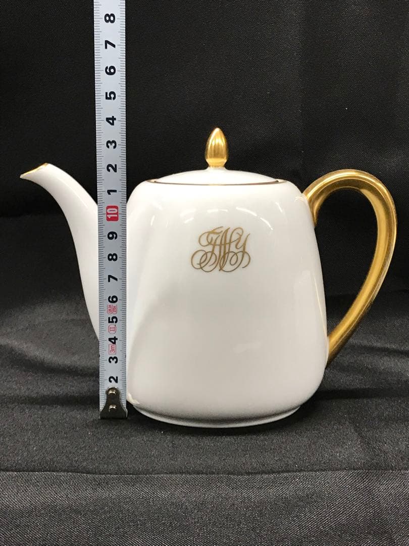 【USED】大倉陶園　ティーセット　ティーポット　クリーマー　シュガーポット