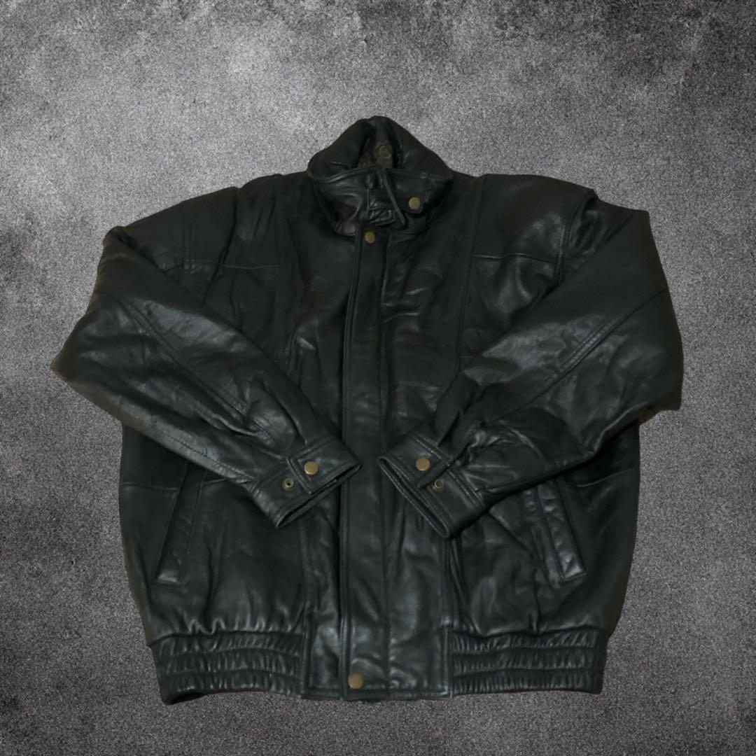 90s vintage A-2 フライトジャケット　短丈　羊革　ラムレザー　本革