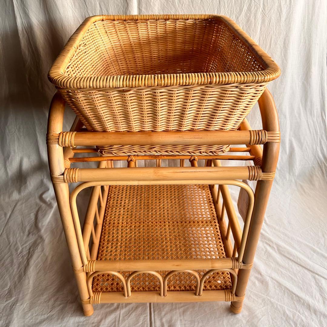 【新品・未使用品】脱衣所用ラタン収納
