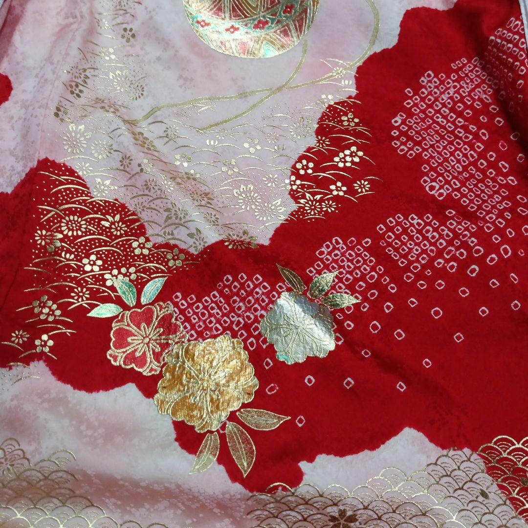 七五三、3歳用絞り着物 フルセット