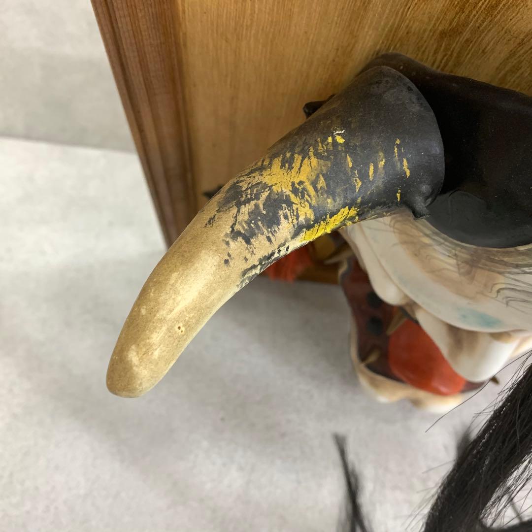 神楽面 般若 神楽 竹山作 壁掛け 額 魔除 伝統工芸 能面