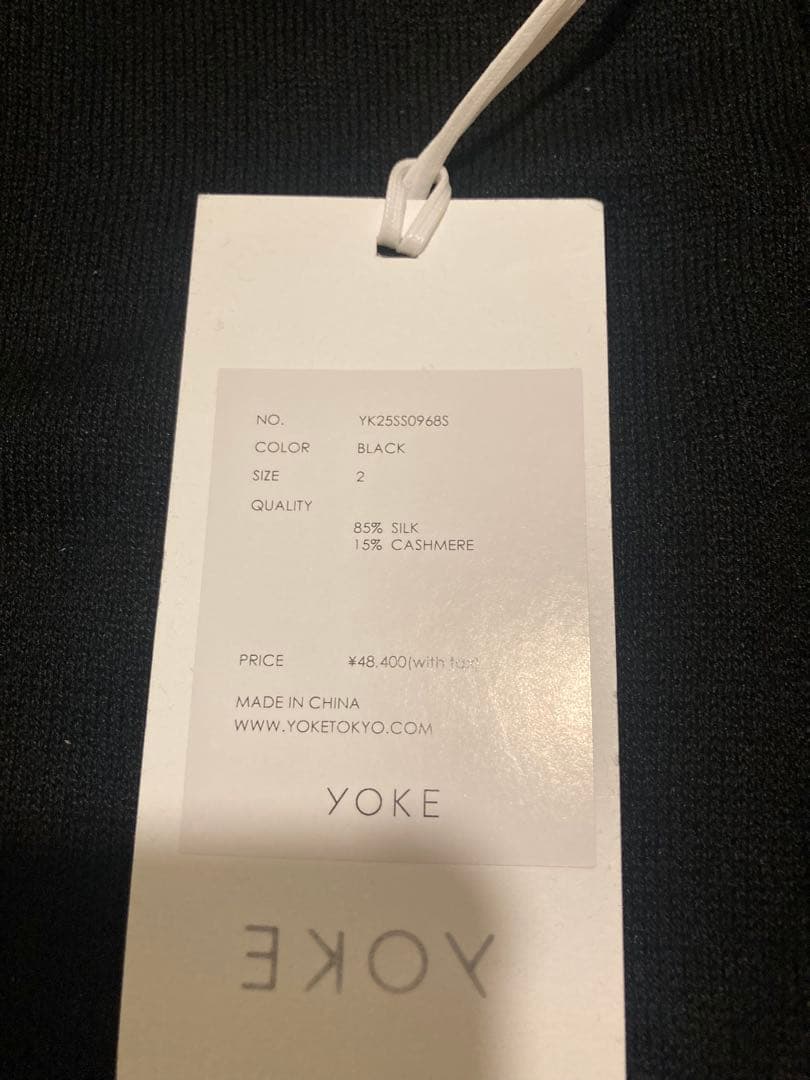【YOKE】SILK CASHMERE SHEER SHIRT CARDIGAN