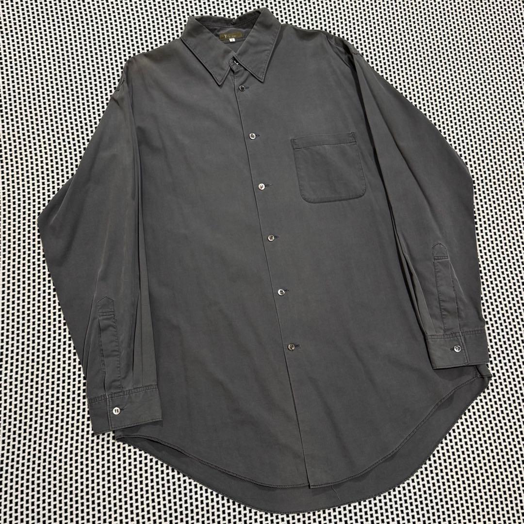 Ys for men ワイズフォーメン 長袖シャツ 墨グレー