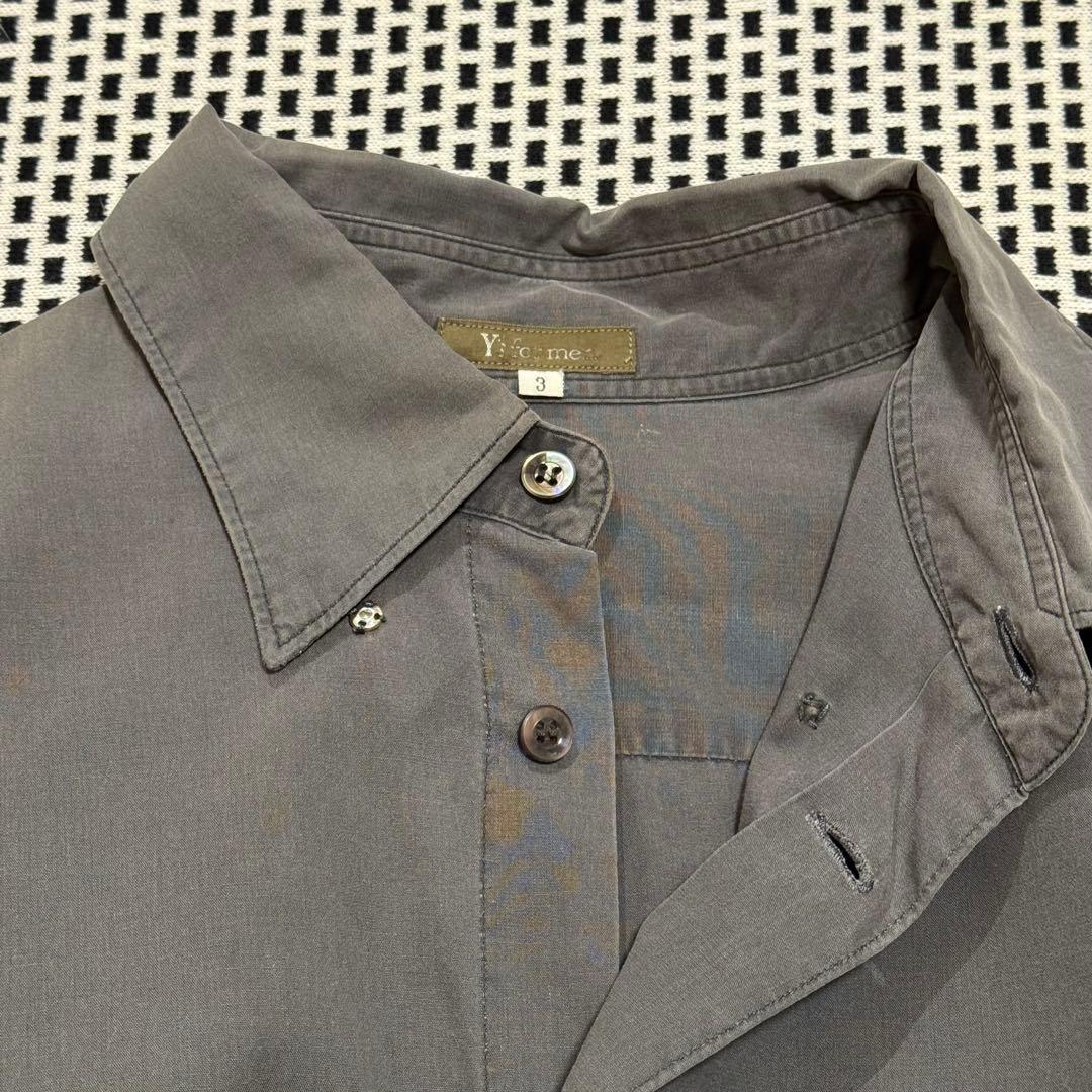 Ys for men ワイズフォーメン 長袖シャツ 墨グレー