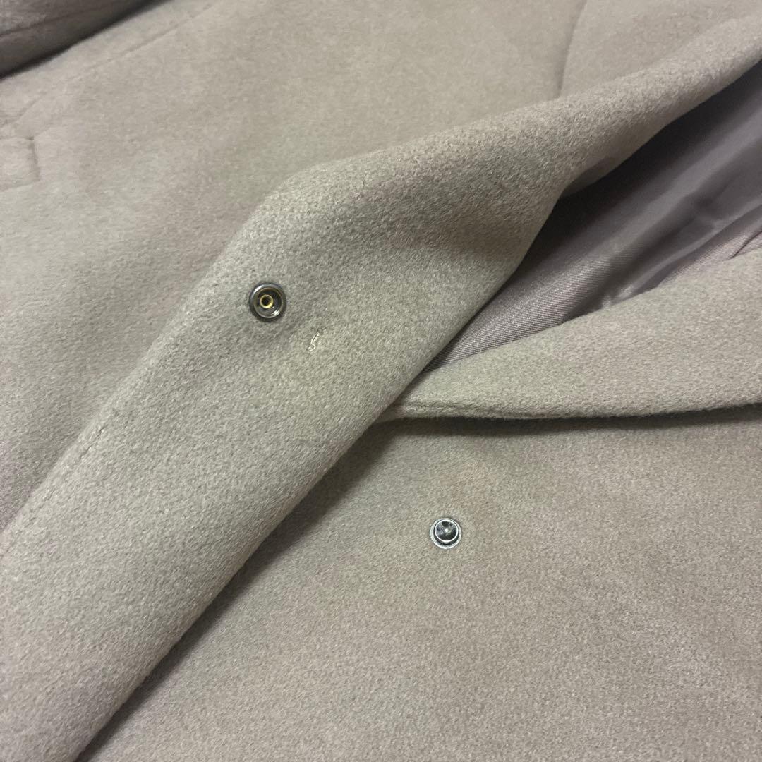 【新品タグ付き】INDIVI ウール100%チェスターコート ロング 15号