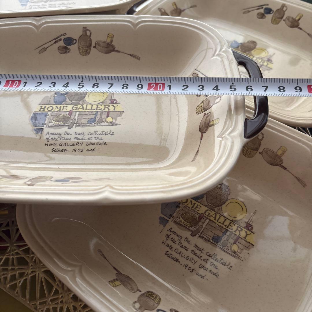 カントリー調　耳付き中皿５枚