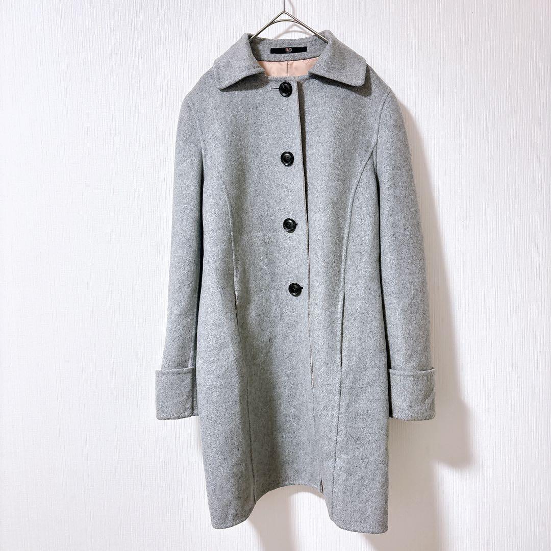 DAKS ダックス　カシミヤ100% リバーコート　ステンカラー　ダブルフェイス