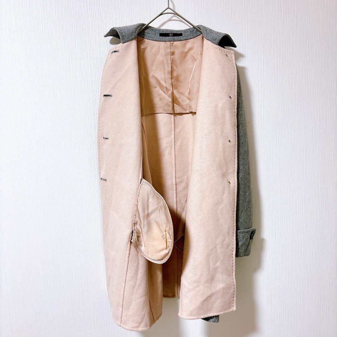 DAKS ダックス　カシミヤ100% リバーコート　ステンカラー　ダブルフェイス