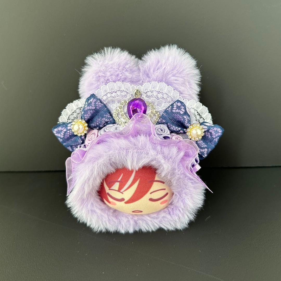 まんじゅう　着ぐるみ　ぬい服　白　水色　オレンジ　ラベンダー　うさぎ　ねこ　くま