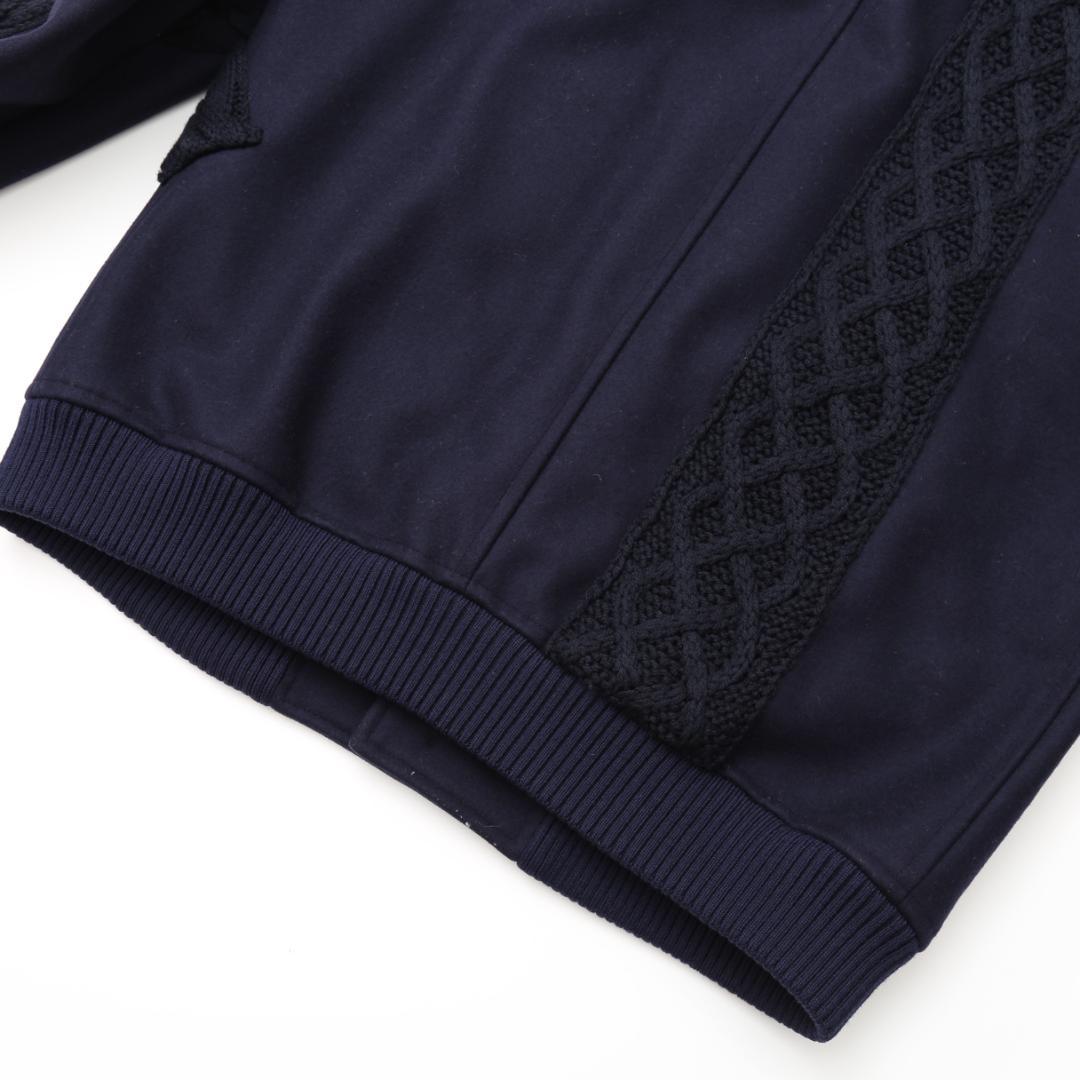 FENDI 16AW 国内正規品 ニット切替 カシミヤ混ウールブルゾン 46