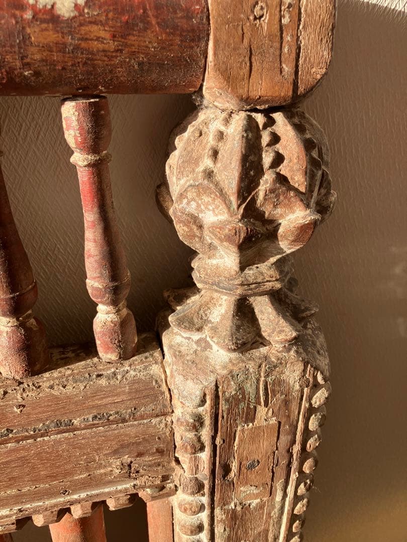 インド アンティーク 木製フェンス　子供部屋 19世紀