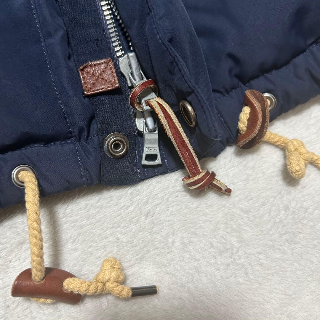 ポロラルフローレン　ダウンベスト　ポニー刺繍　定番　人気商品　ネイビー　2WAY