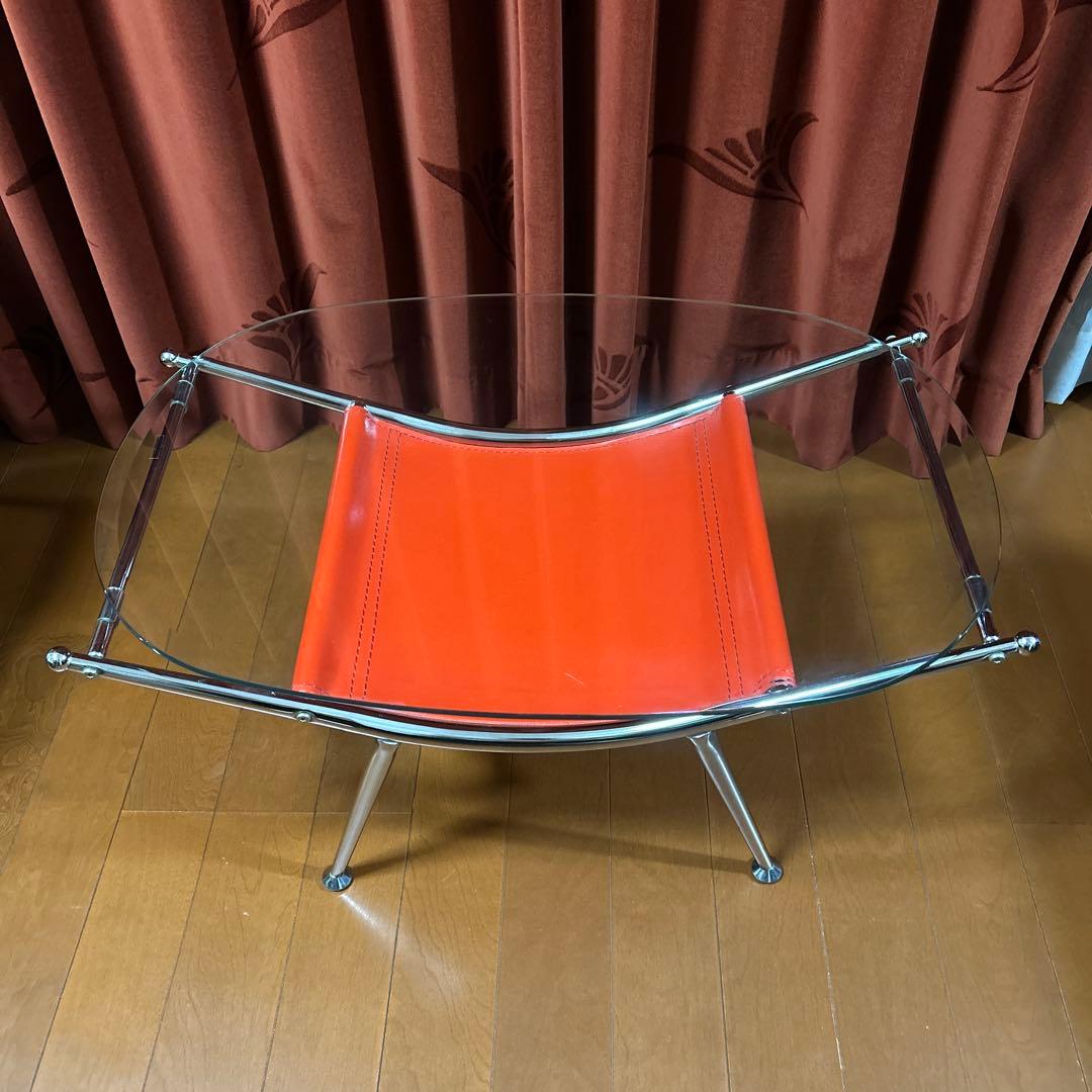 ヴィンテージ　ガラステーブル　ローテーブル　ミッドセンチュリー　モダン