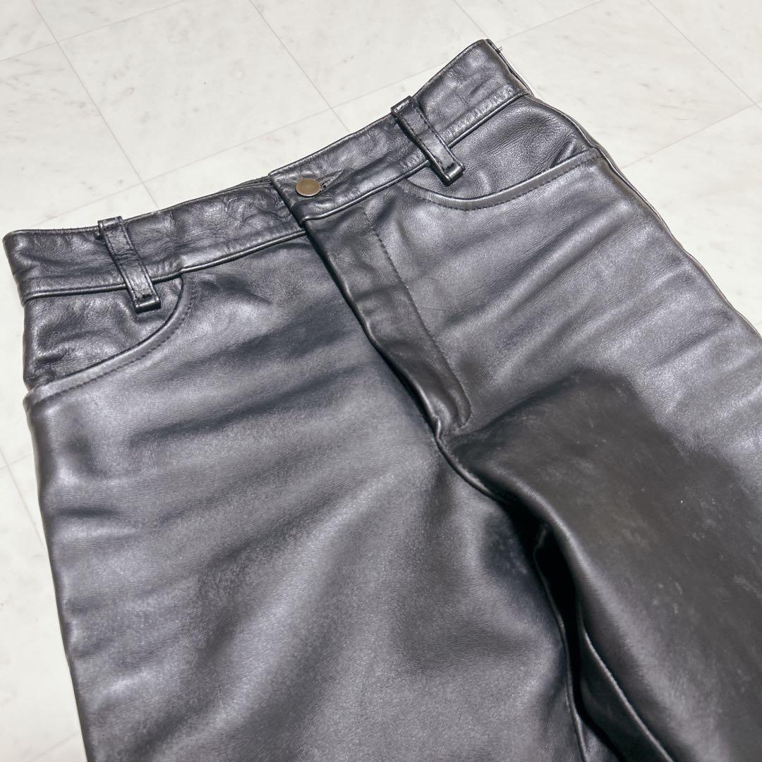 バンソン ライディングパンツ　 USA製 カウハイド 牛革　W30　ブラック