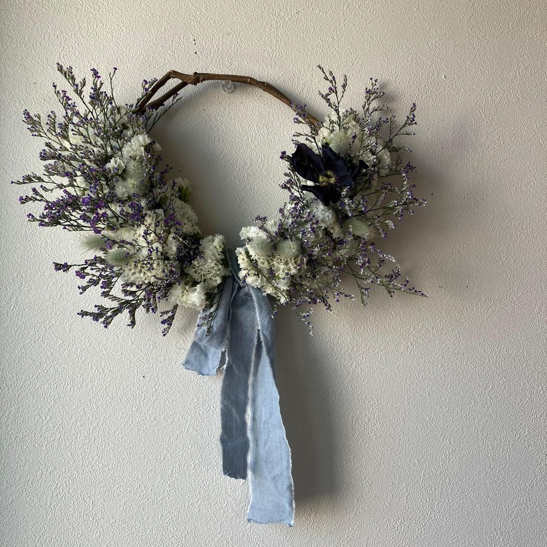 感謝SALEブルーウェーブとスターチスのリース　ハイブリットスターチス