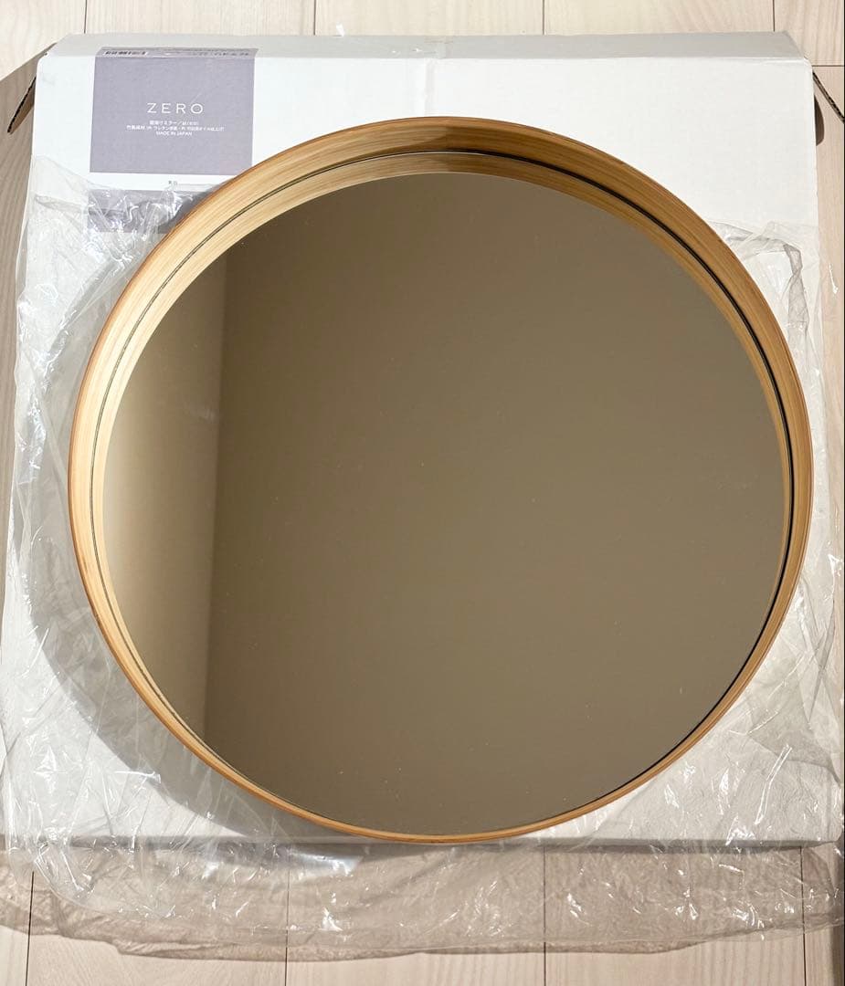 【訳あり】TEORI M 壁掛けミラー　丸型 鏡 テオリ M 日本製