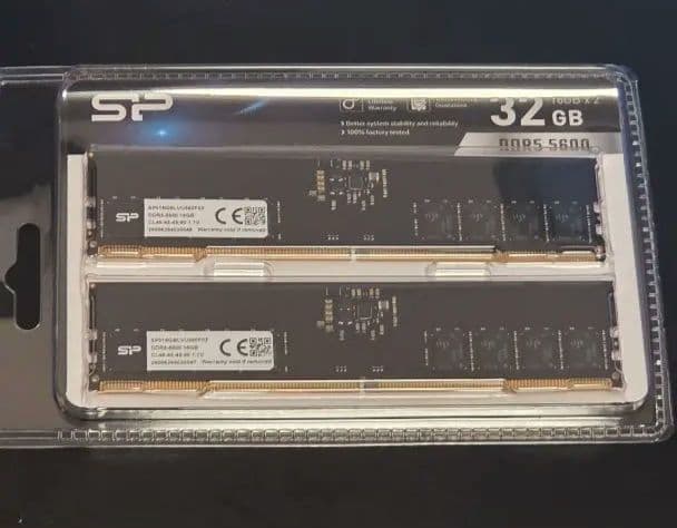 メモリー ddr5-5600 SP032GBLVU560F22 DDR5(2x16GB)