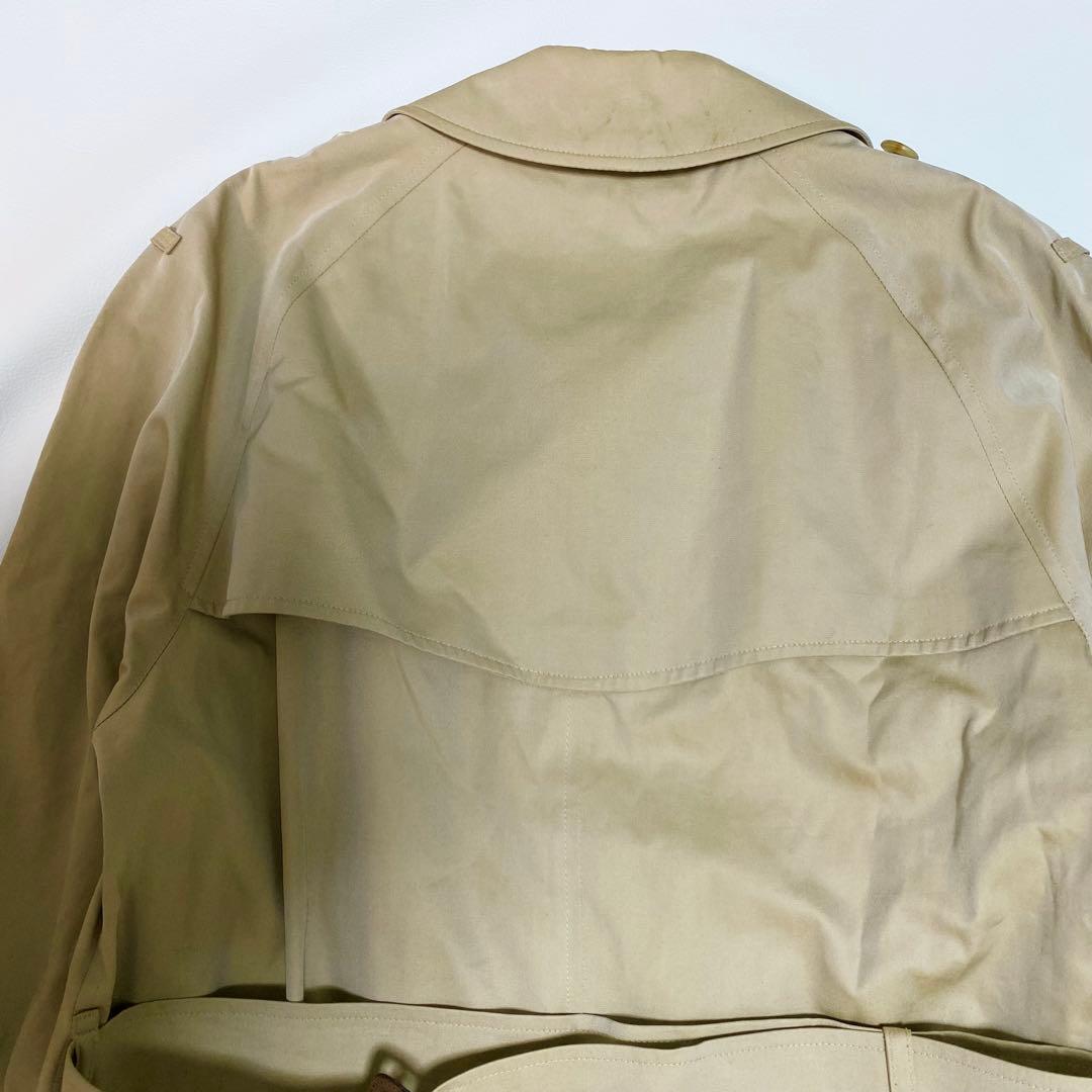 BURBERRY ステンカラーコート　ベルト　ノバチェック　ハニーベージュ