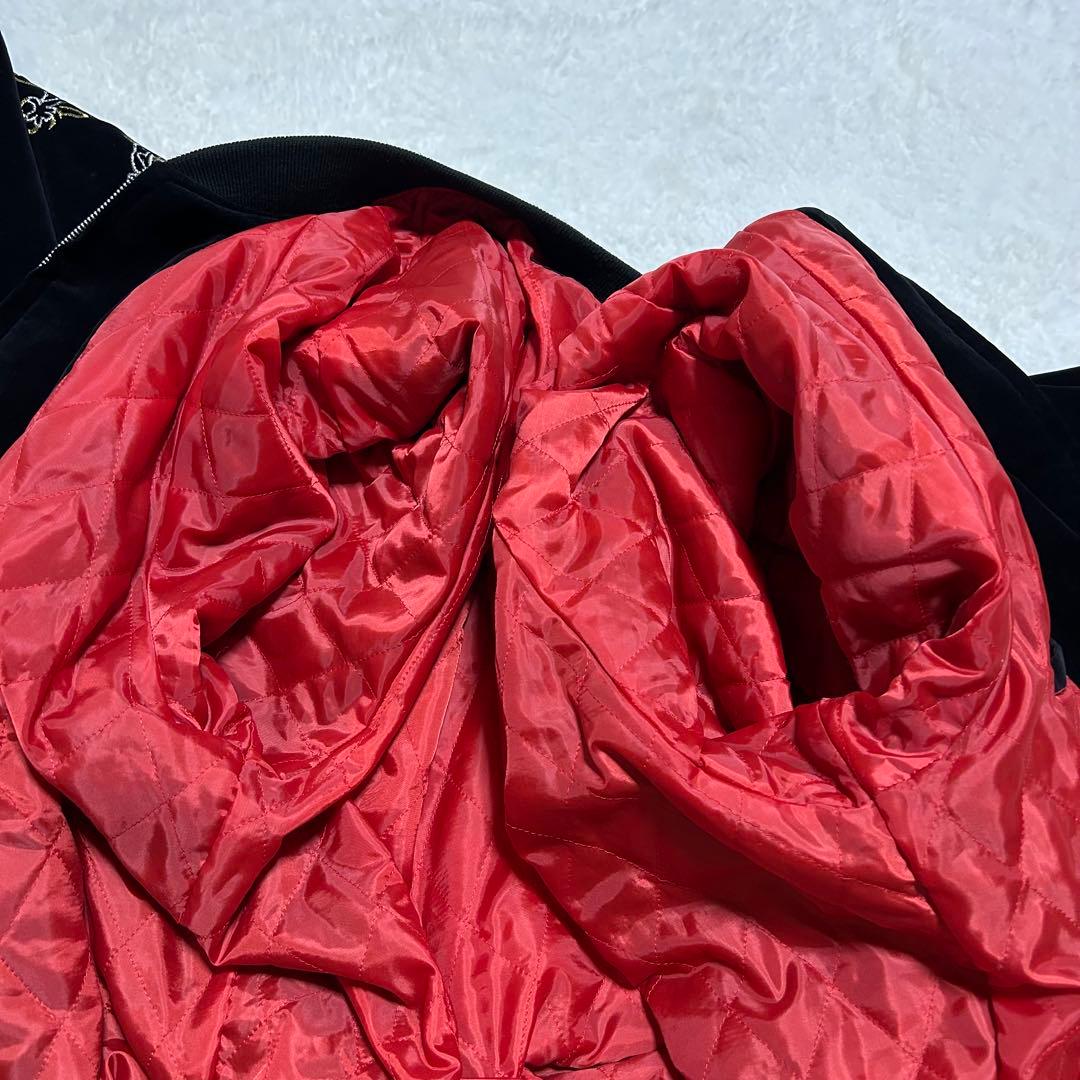 HOSHIHIME 星姫 別珍 ベロア スカジャン 鷲 龍 刺繍 レア 3L